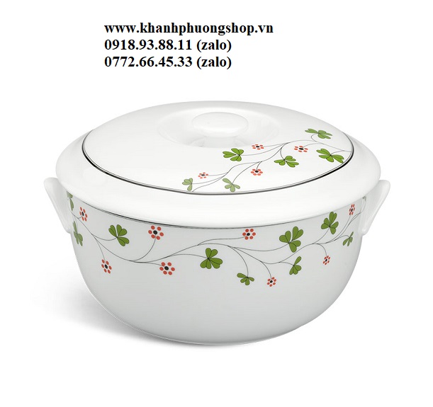 thố cơm Hoa May Mắn sứ Minh Long - thố cơm hoa may mắn
