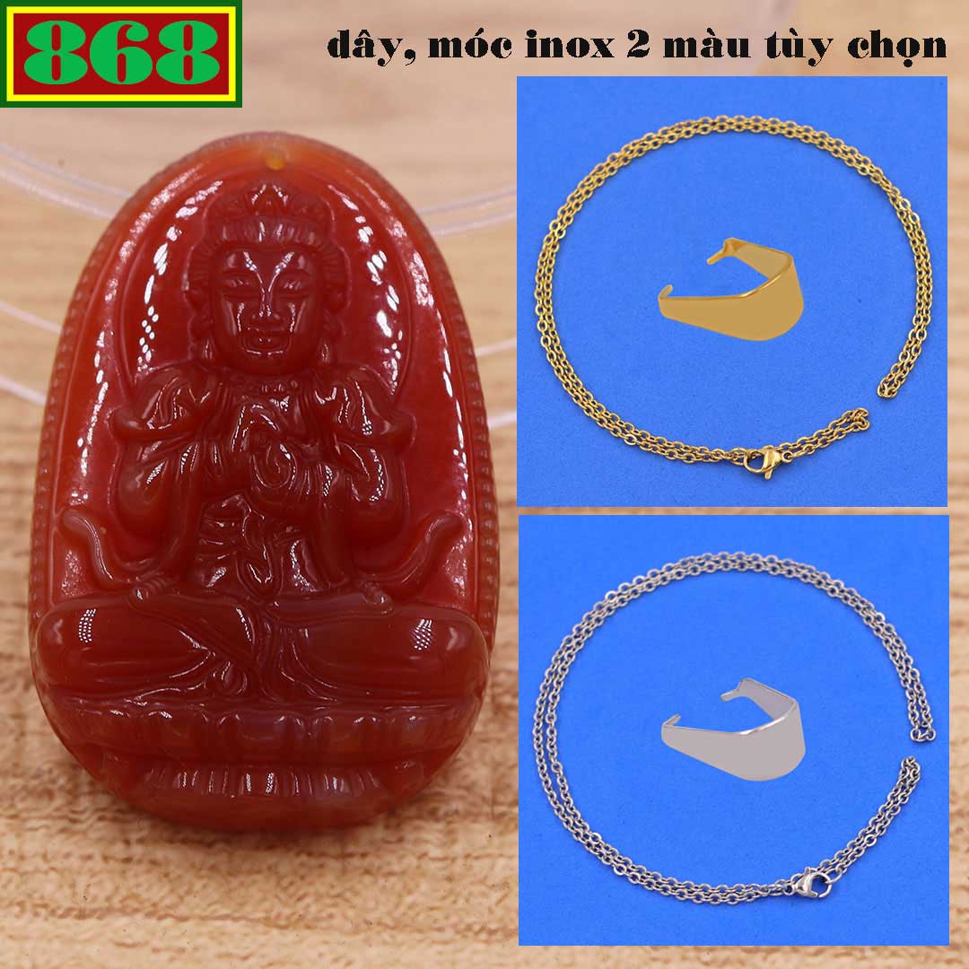 Buddha face great Japanese as hybrid red agate 3.6cm, 4.5cm attached necklace stainless steel necklaces + hook stainless steel, Buddha pendant the par, necklace pendant Buddha