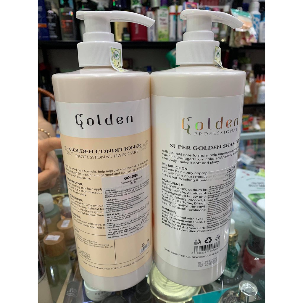 Cặp dầu gội xả siêu mượt Golden