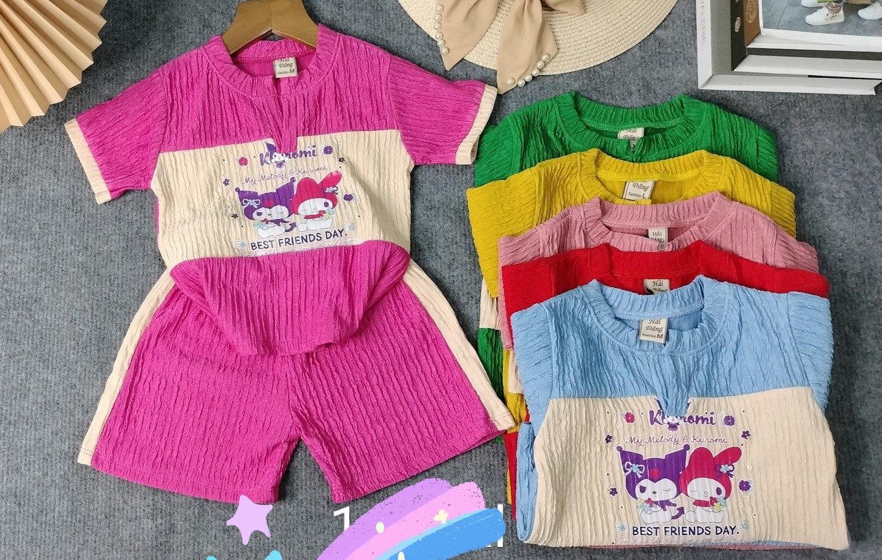 Bộ Thun Xốp Nhật Tay Ngắn Bé (6-18kg) (giao màu ngẫu nhiên)