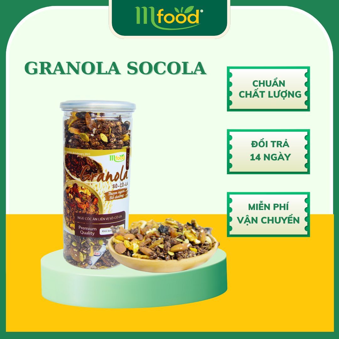 GRANOLA SOCOLA 500 GRAM NGŨ CỐC ĂN KIÊNG