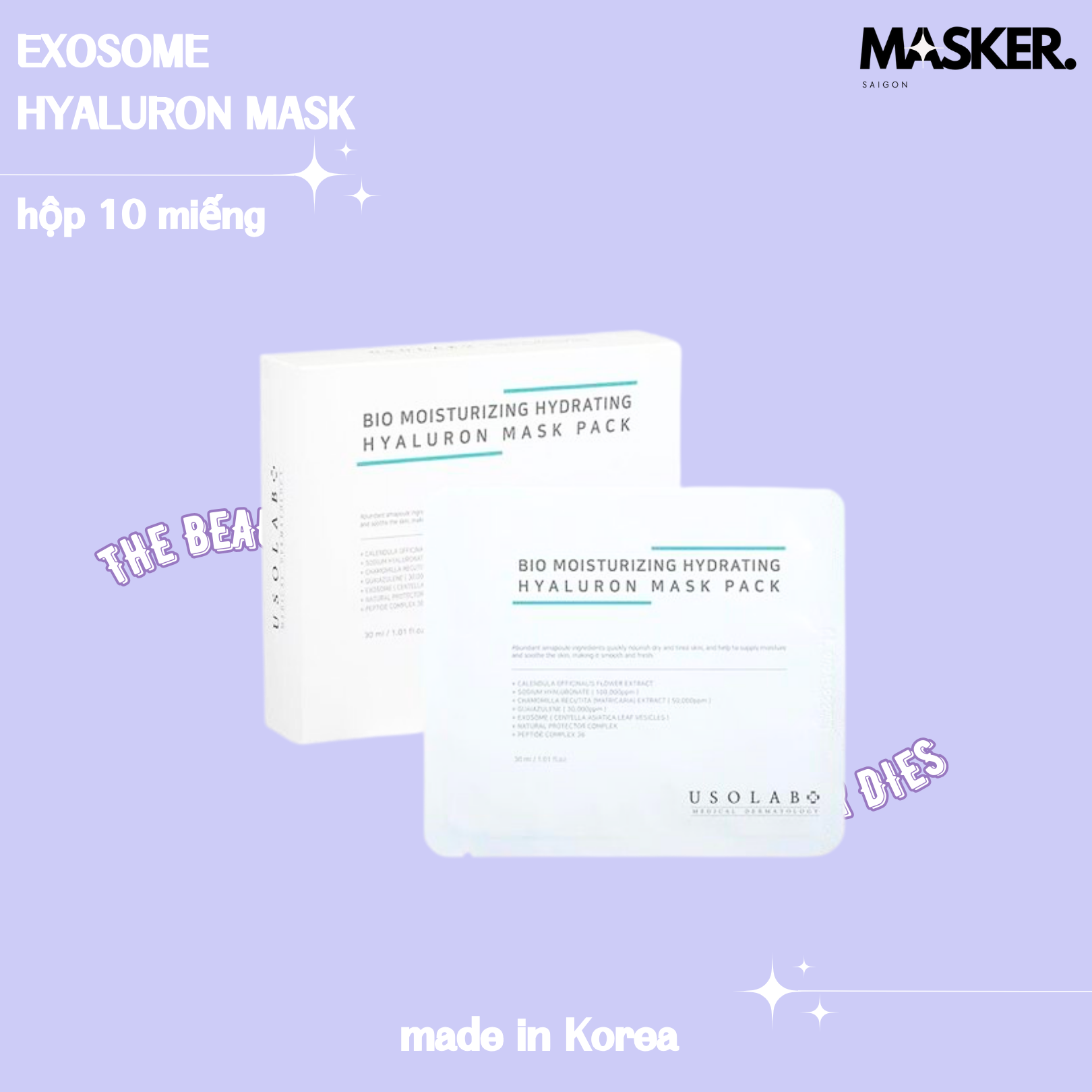 Mặt nạ cấp nước HA Exosome