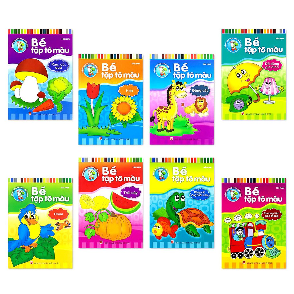 Sách : Combo Bé Tập Tô Màu ( Túi 8 cuốn)