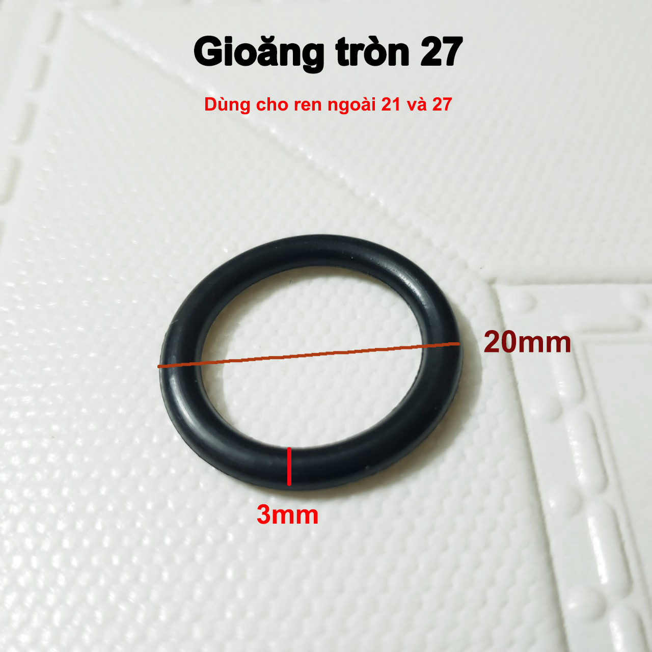 Bộ ron gioăng cao su 4 mẫu size phổ thông