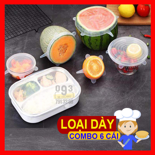 Combo 6 Màng Bọc Hộp Thức Ăn Thực Phẩm
