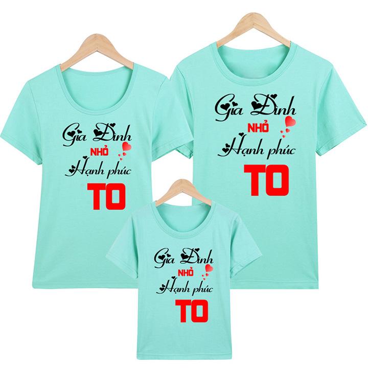 [HCM]Áo Thun Gia Đình in hình Gia Đình Nhỏ Hạnh Phúc To EGDM27 Thương Hiệu Elsa