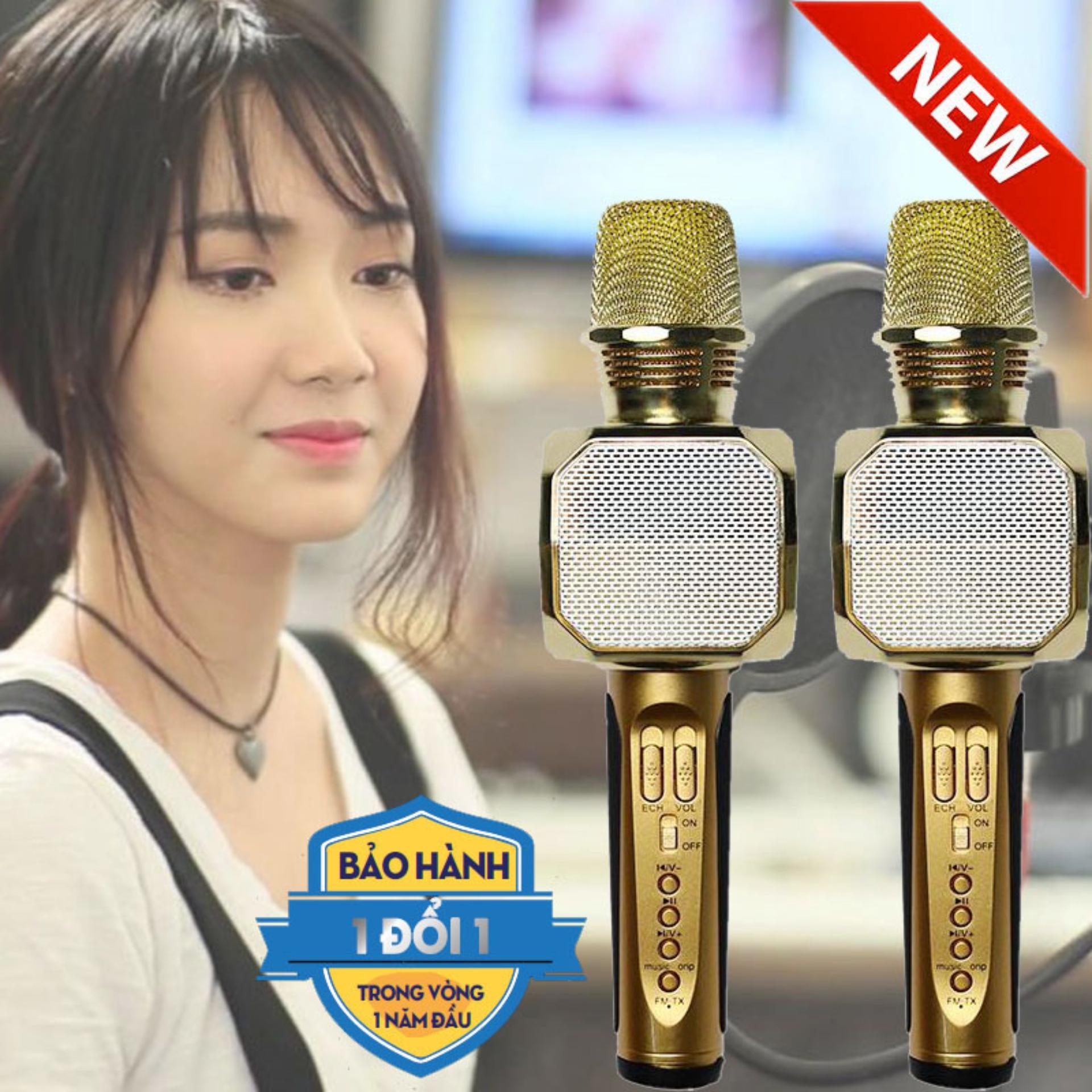 [HCM]Micro cam dien thoai Mic karaoke kèm loa bluetooth Micro hát karaoke cho điện thoại Micro không dây Micro thu âm Karaoke truc tuyen tren may tinh - Mic kiêm loa bluetooth SD10 dòng cao cấp- - Âm thanh sống động - Bảo hành UY TÍN.