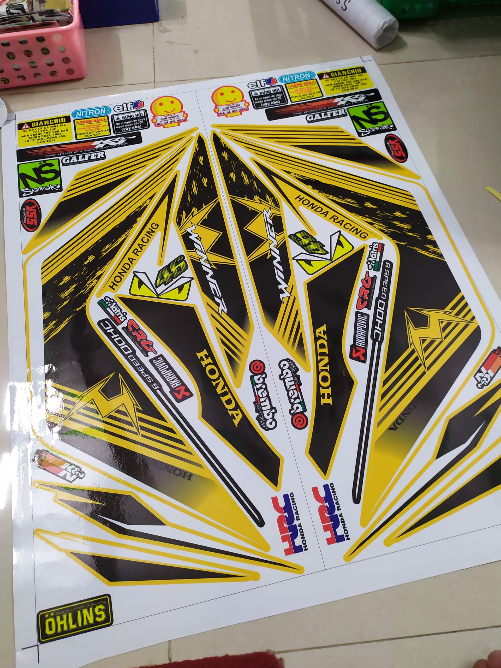 Tem Rời Honda Winner 150 Ver 2