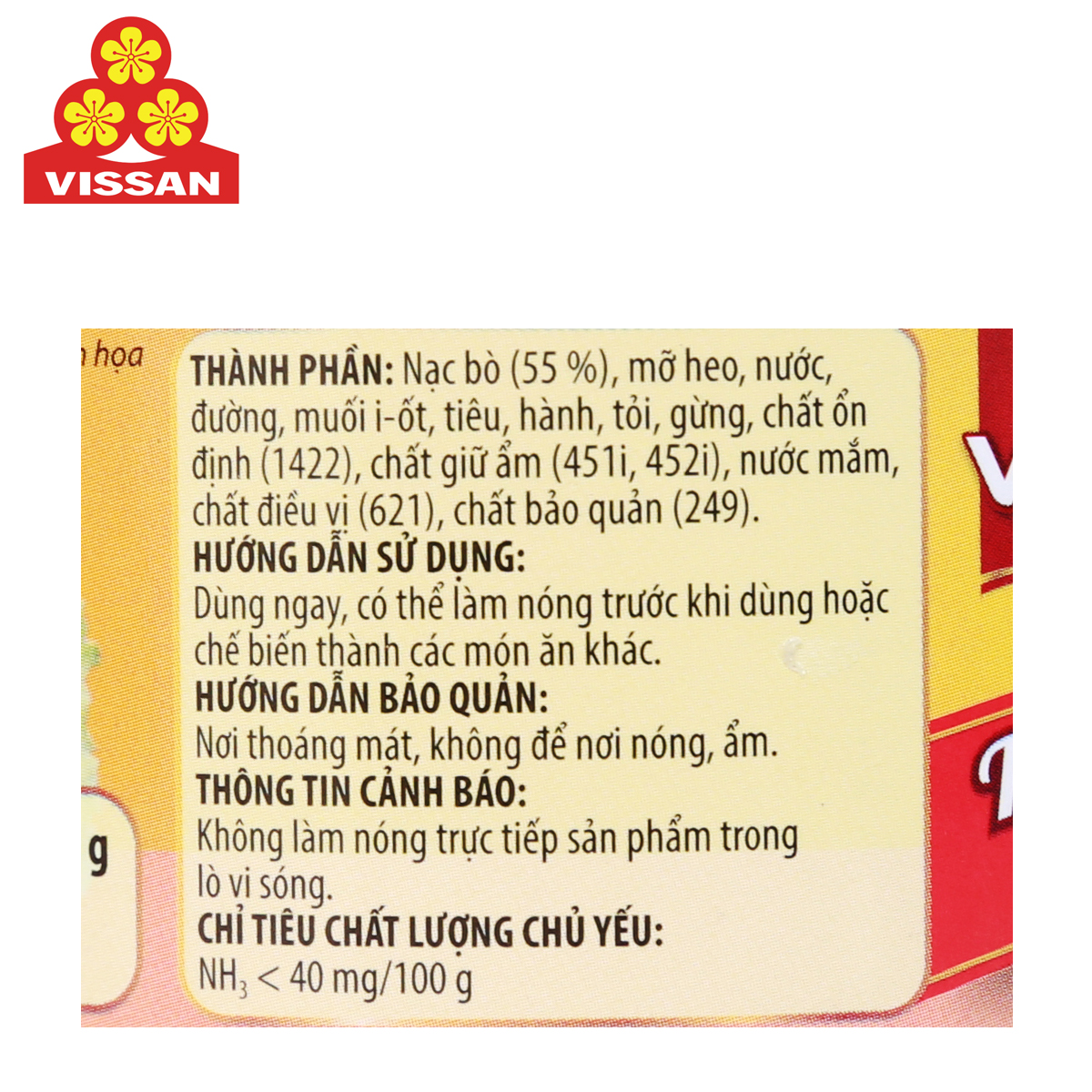 BÒ 2 LÁT TWO BITS OF BEEF VISSAN 170 GRAM