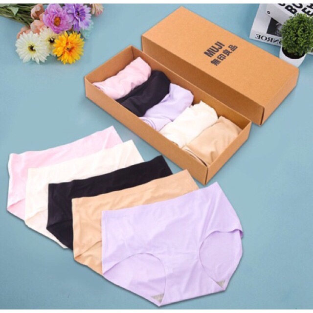 Hộp 5c quần lót Muji nhật đẹp không viền