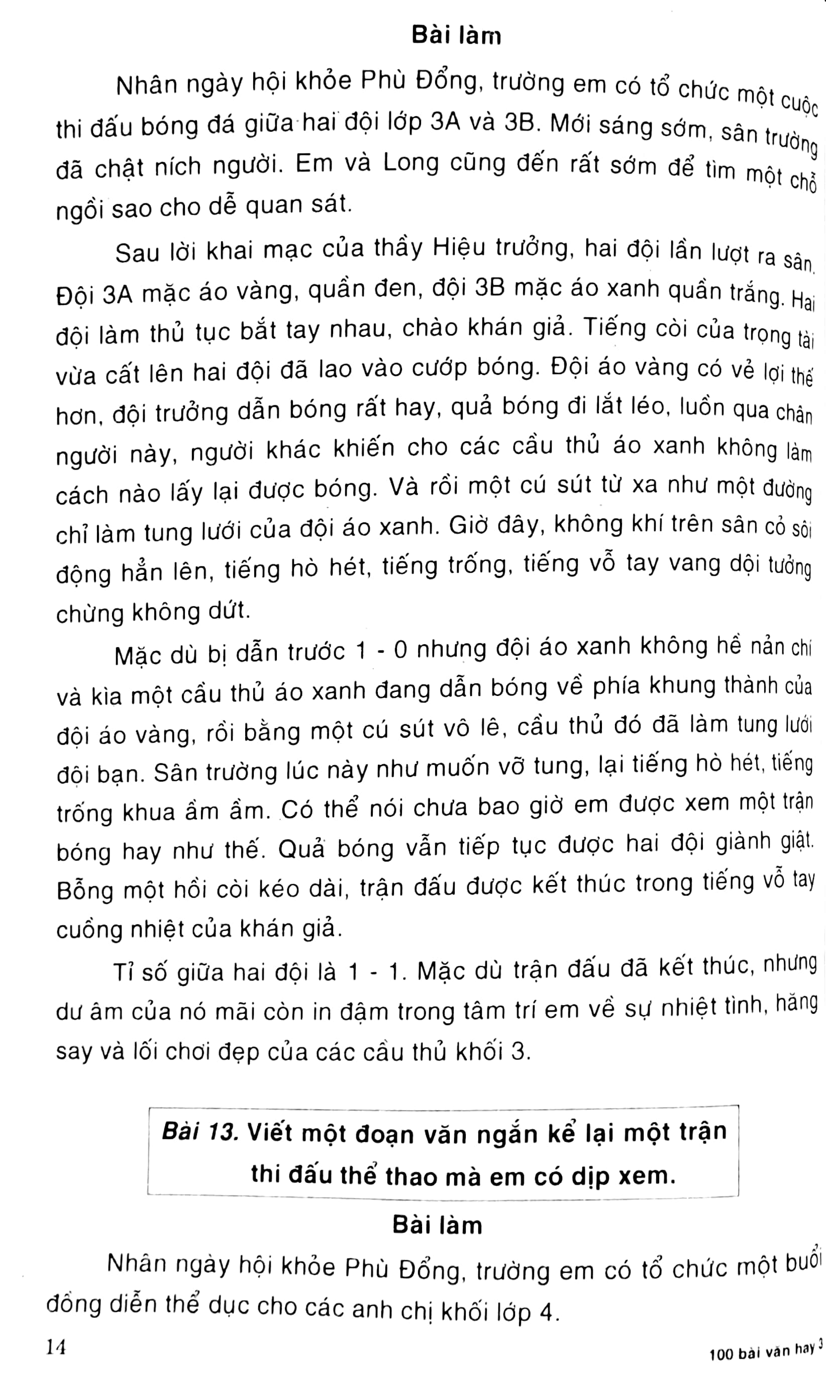 Fahasa - 100 Bài Văn Hay 3