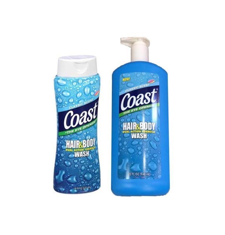 Sữa Tắm Gội Coast Hair & Body Wash Classic Scent 532ml – 946ml cao cấp