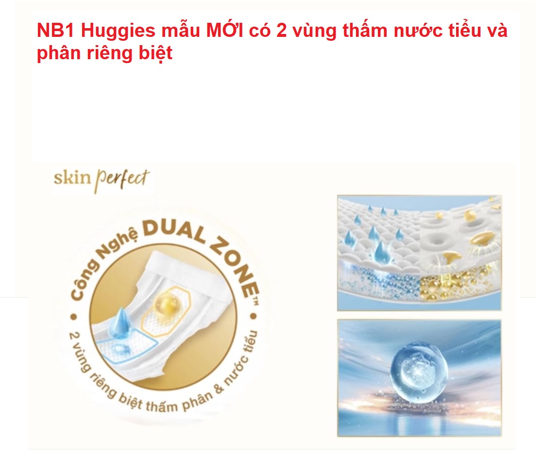 Miếng lót sơ sinh HUGGIES NB1-108 +6  miếng