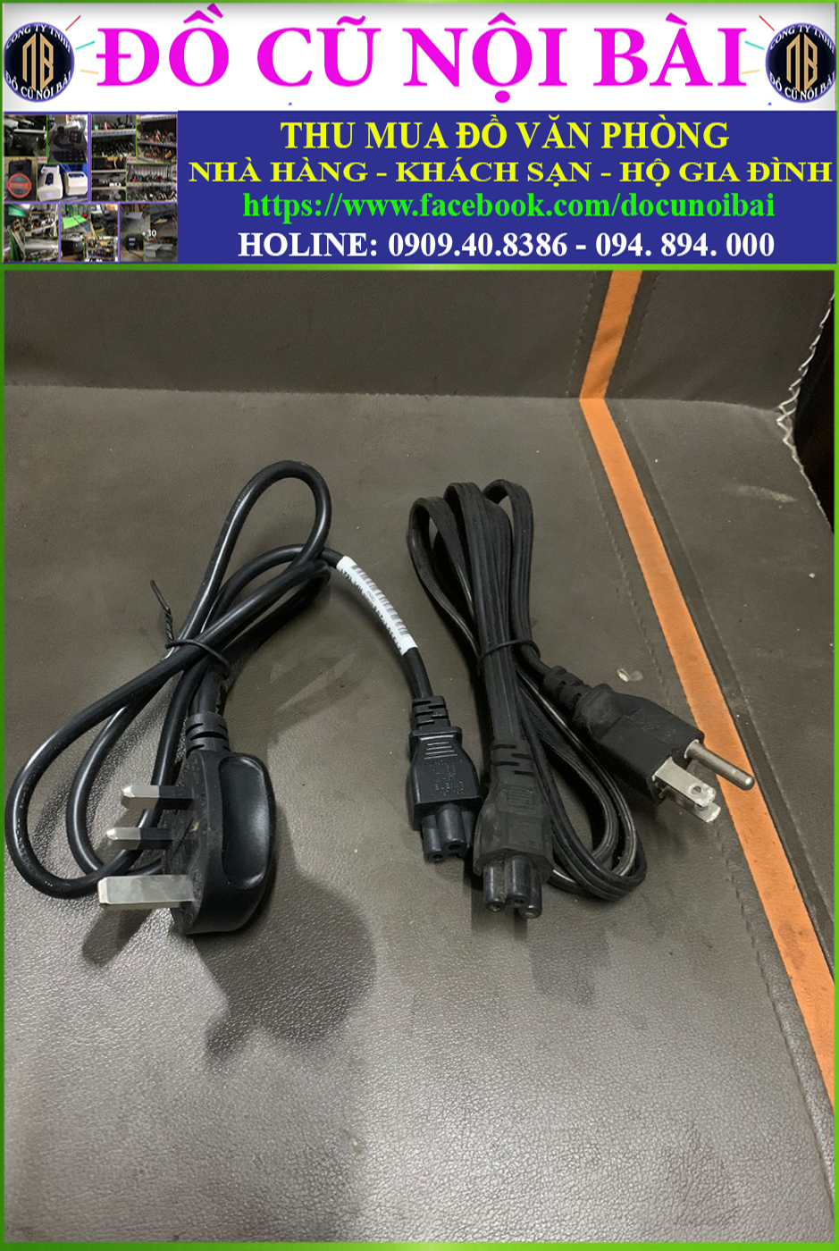 Dây cáp nguồn pc laptop 1m - 1m5 - 1m8 - hàng thanh lý vp
