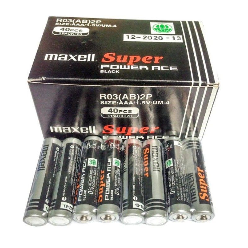 PIN TIỂU NHỎ  3AAA Maxell hộp 40 viên