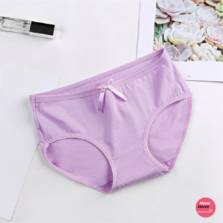 Quần Lót Nữ Cotton Đính Nơ Mềm Mại