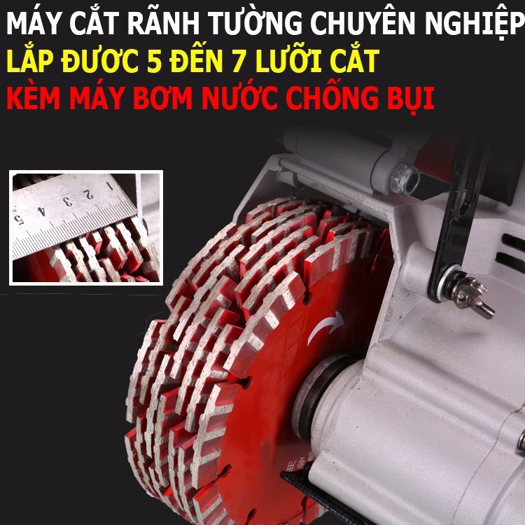 Máy Cắt Tường Tạo Rãnh 5   7 Lưỡi