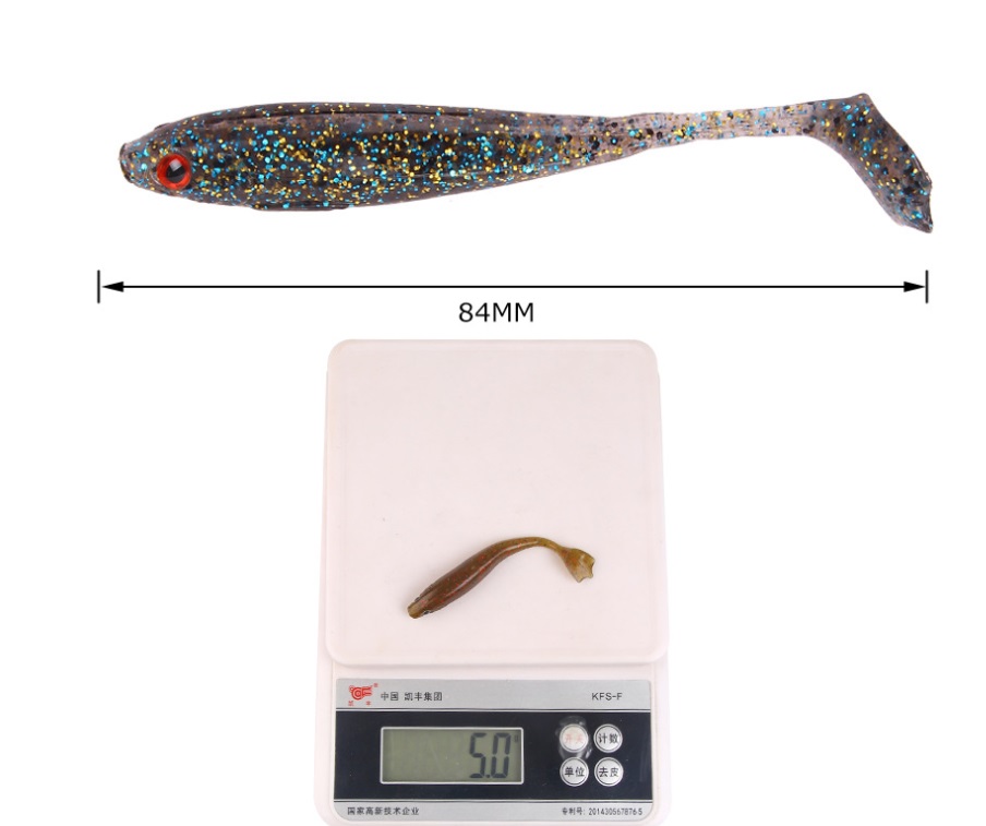 combo 9 Mồi mềm câu lure - câu cá lóc - mồi mềm nff 5g/8.4cm