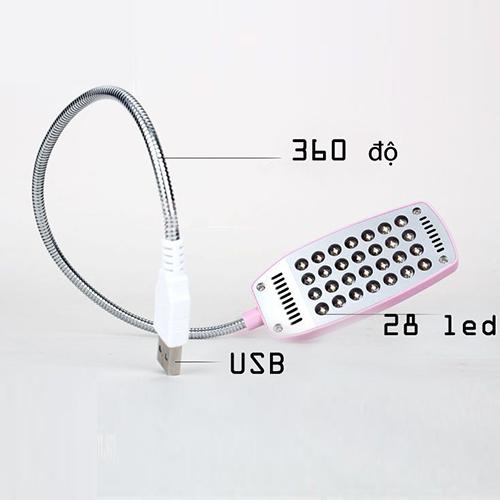 Đèn led laptop cổng usb 28 bóng