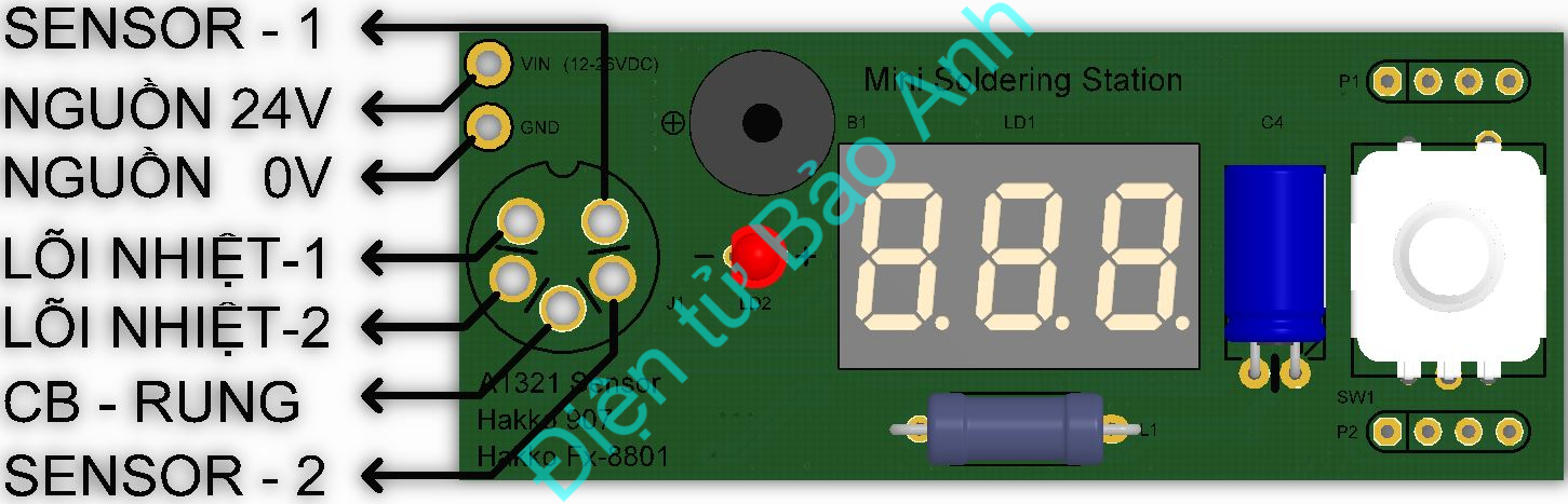 Mạch điều khiển trạm hàn A1321