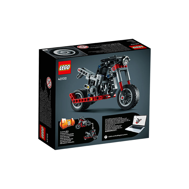 Đồ Chơi LEGO TECHNIC Xe Mô Tô Độ 42132 (163 chi tiết)