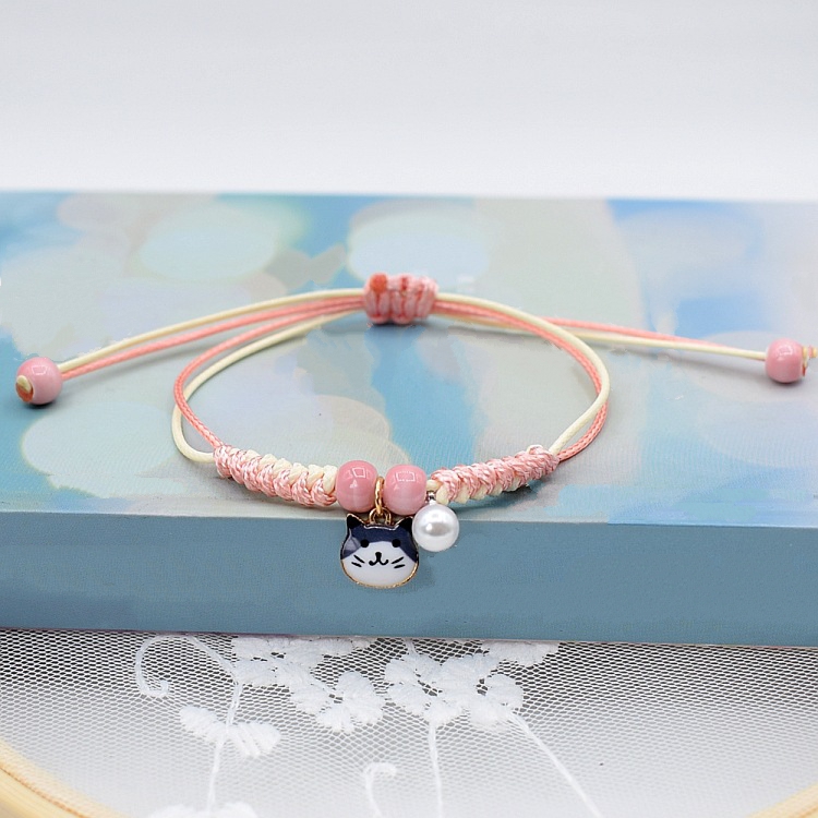[HCM]Vòng tay dây rút hồng pastel cực xinh giá siêu rẻ LT110
