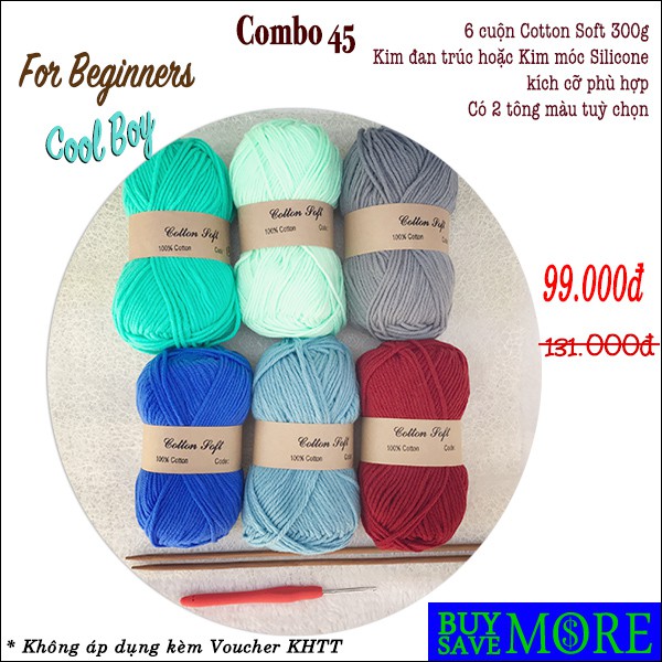 Combo 45- Dành Cho Các Bạn Tập Đan Móc