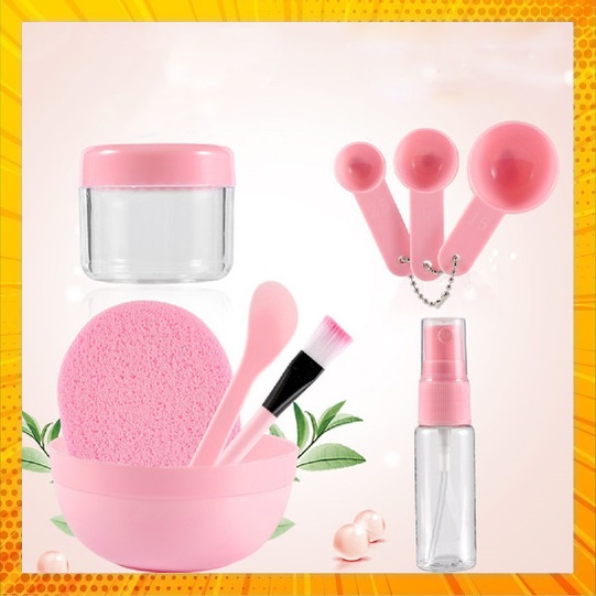 Bộ dụng cụ trộn mặt nạ đắp mặt 9in1