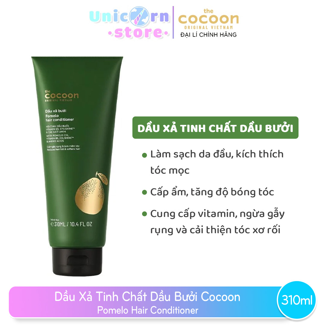 Dầu Xả Bưởi Cocoon Dưỡng Ẩm và Giảm Gãy Rụng Tóc 310ml