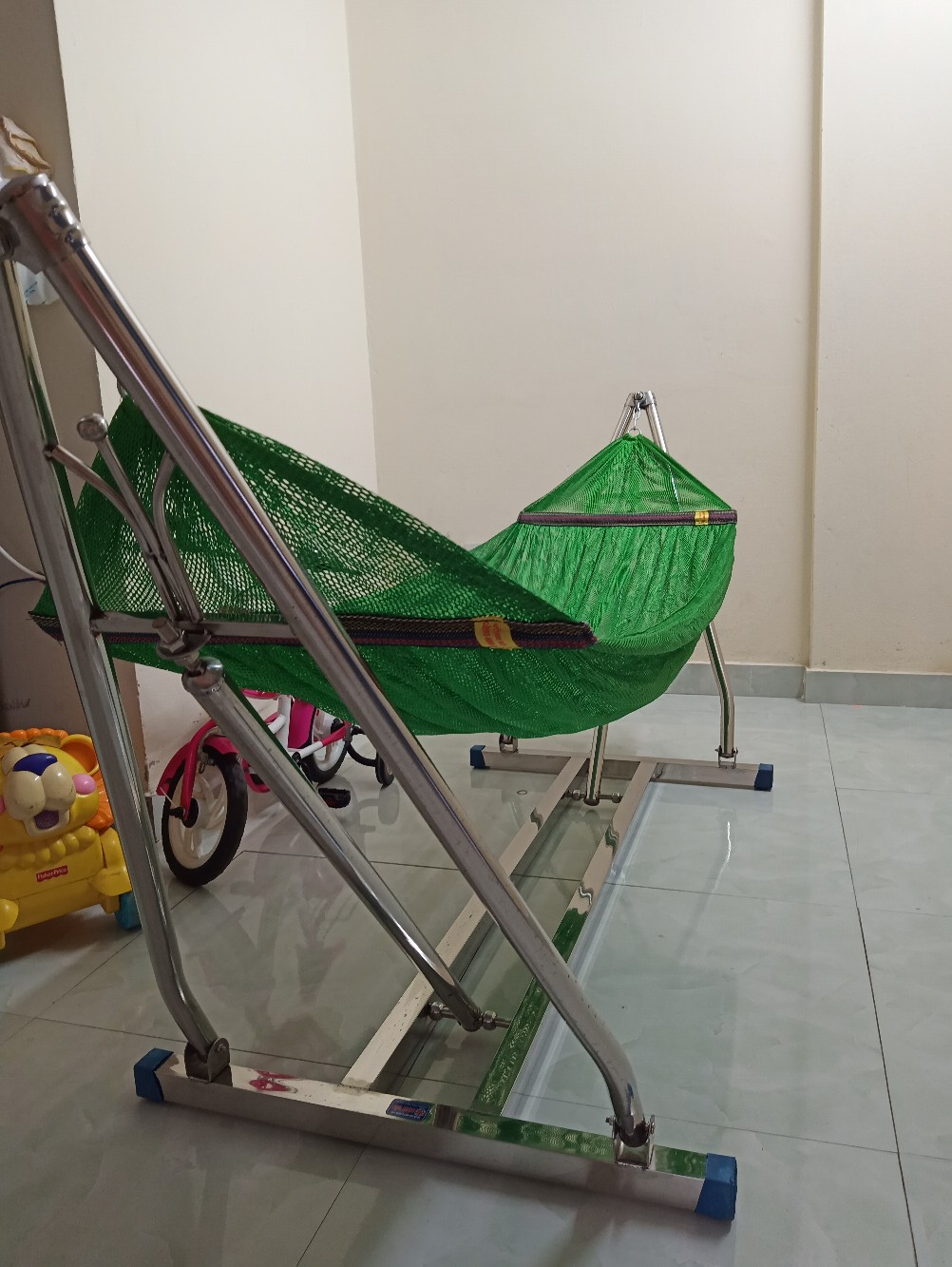 Võng xếp inox khung vuông cao cấp