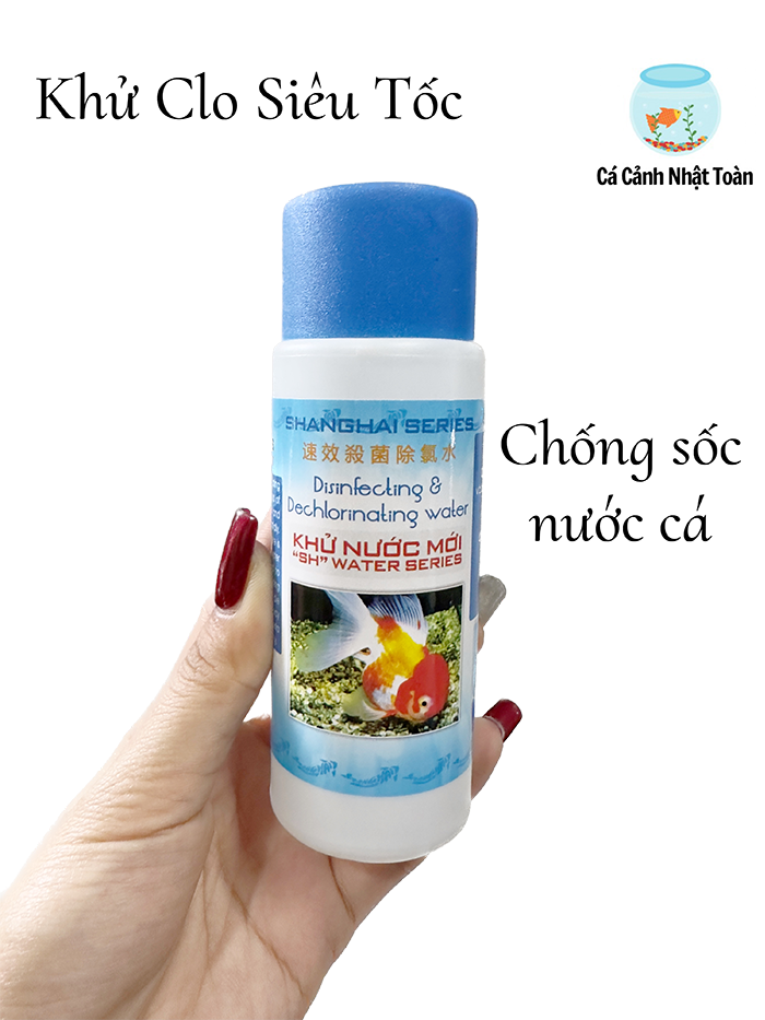 Dung dịch khử clo nước mới thay giúp cá chống sốc nước golden rainbow 125ml