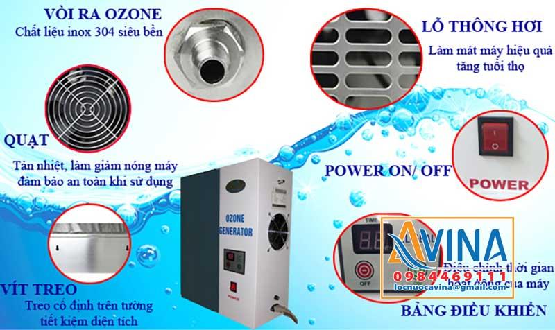 MÁY TẠO OZONE KHỬ TRÙNG 1G/H - AVINA