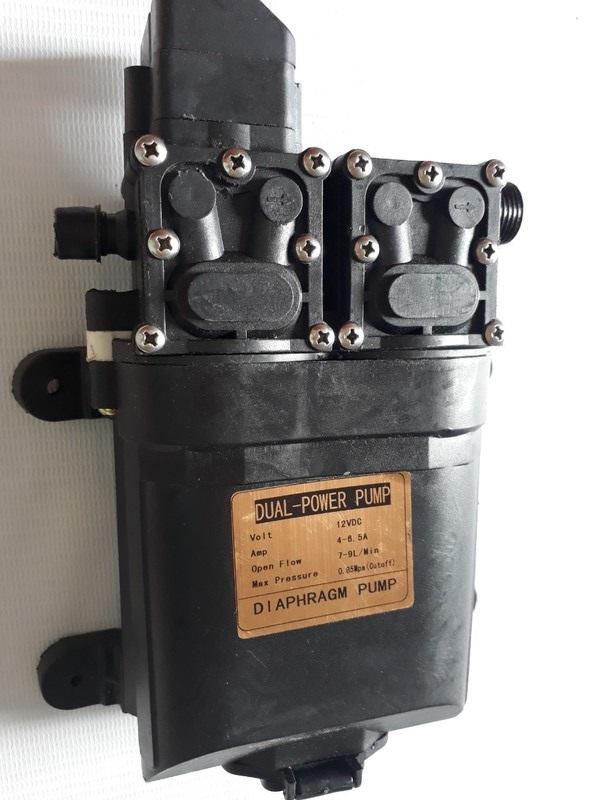 Máy bơm nước đôi mini 12v áp lực cao - máy bơm đôi tăng áp mini 12v