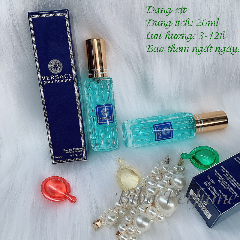 [HCM]NƯỚC HOA NAM MINI 20ML VESACE POUR HOME LƯU 3-12H