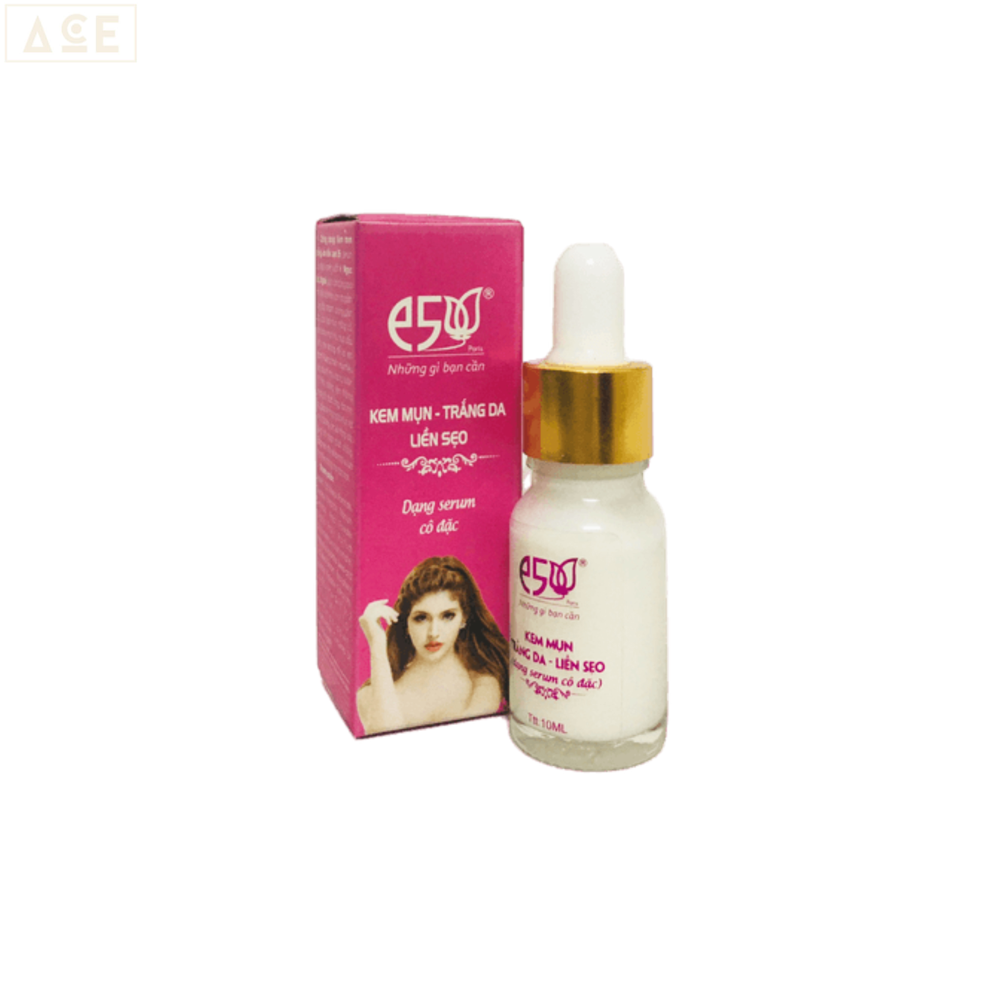 Serum mụn, xóa thâm, mờ sẹo, dưỡng trắng da - Serum E5 (10ml), (MUA 4 TẶNG 1 KEM MỤN ST 5G)