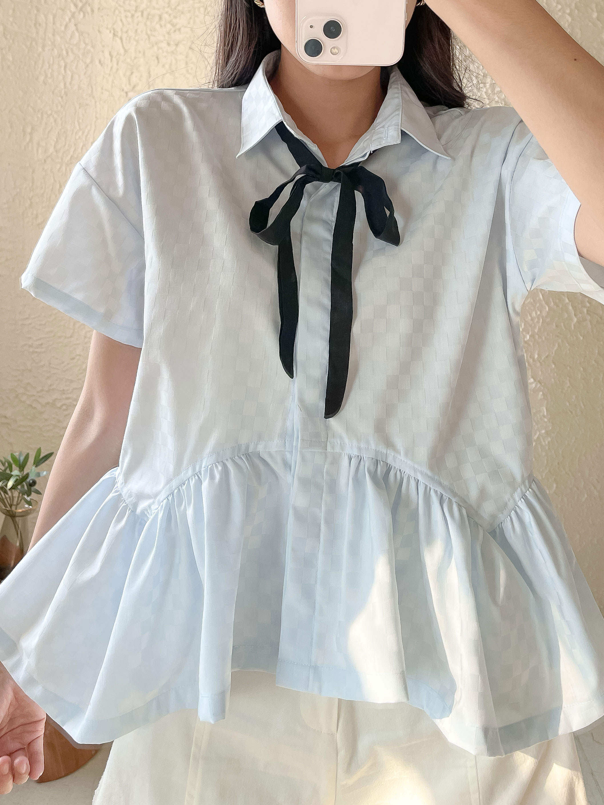 SODA POP - Wavy shirt - Áo sơ mi phối bèo