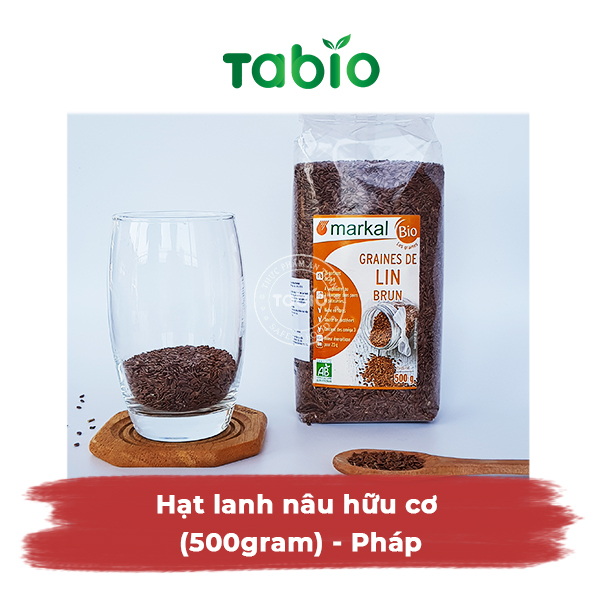 HCM - Hạt lanh nâu hữu cơ (500gram) - Pháp - TABIO