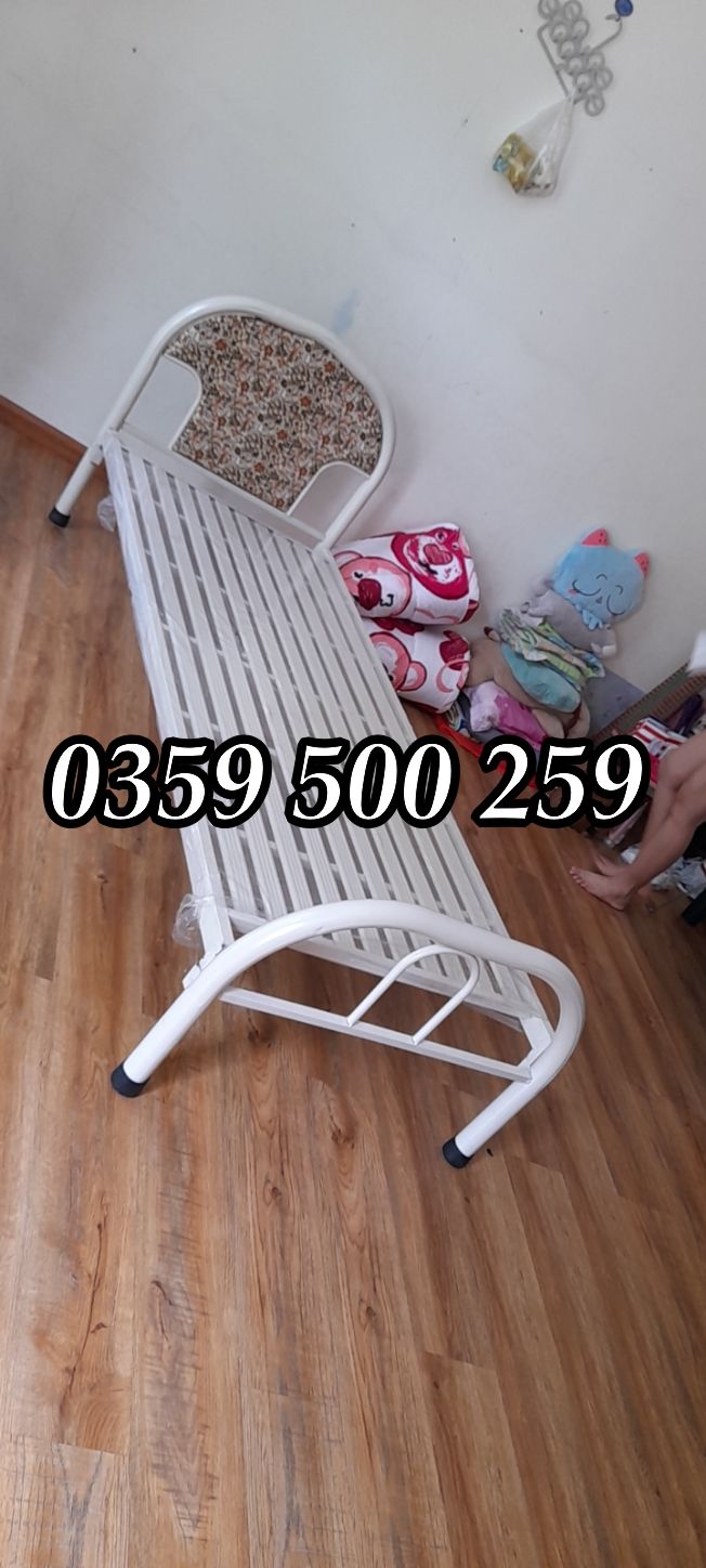 Giường sắt tròn giường đơn HCM BD
