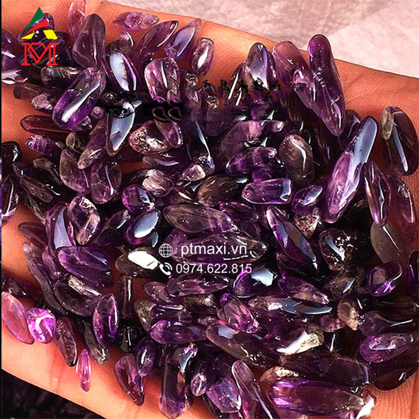 100g Đá Vụn Thạch Anh Tím