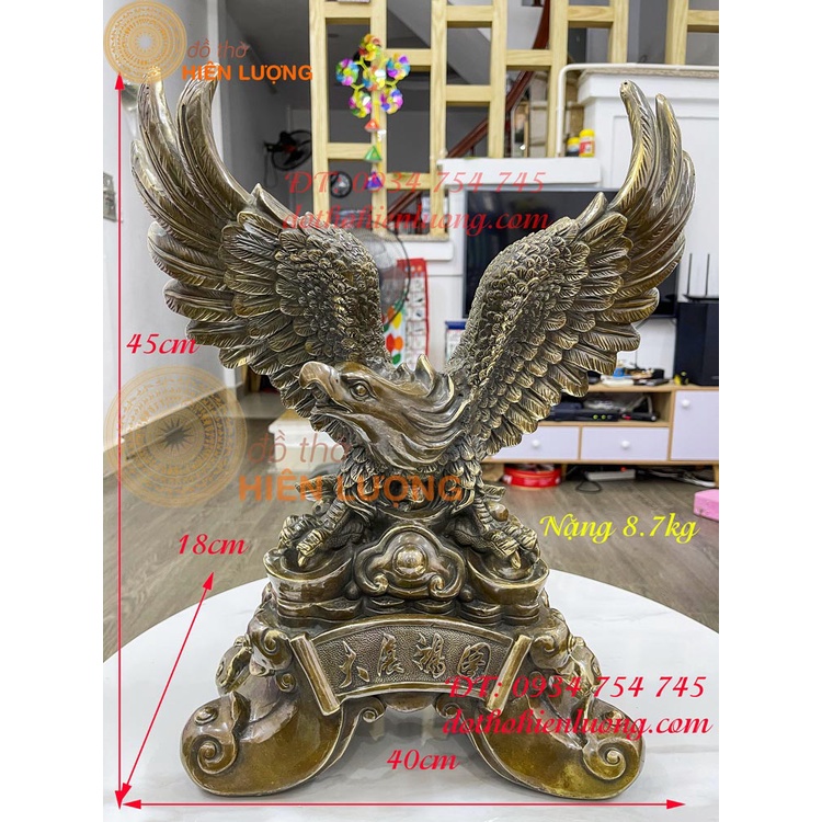 Antique brown imitation bronze eagle flying fox