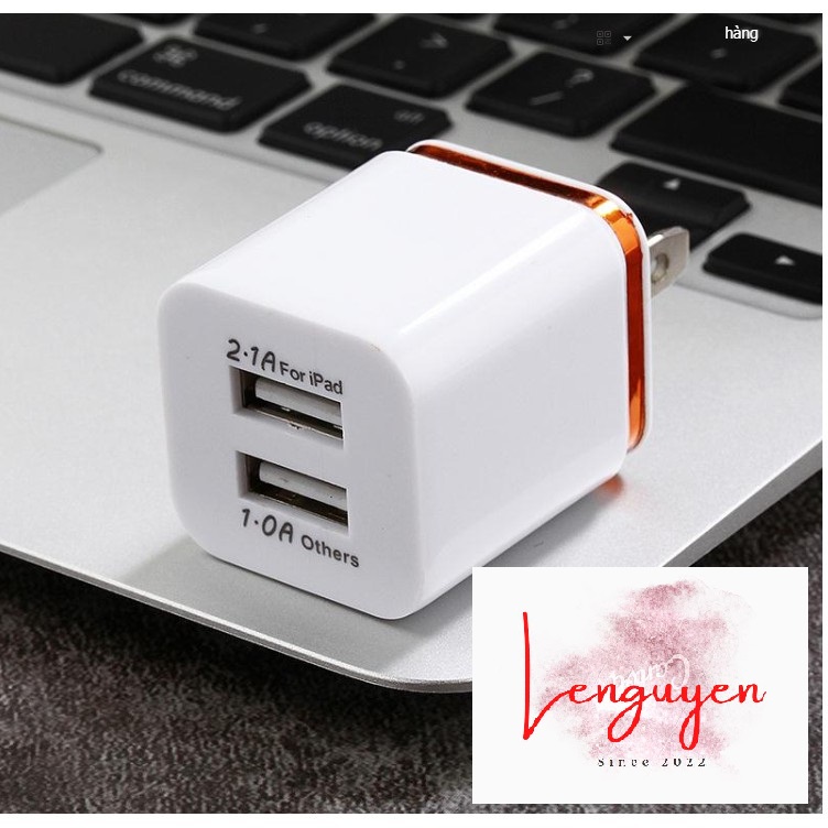 Cốc sạc 5v 2 cổng 1a và 2a