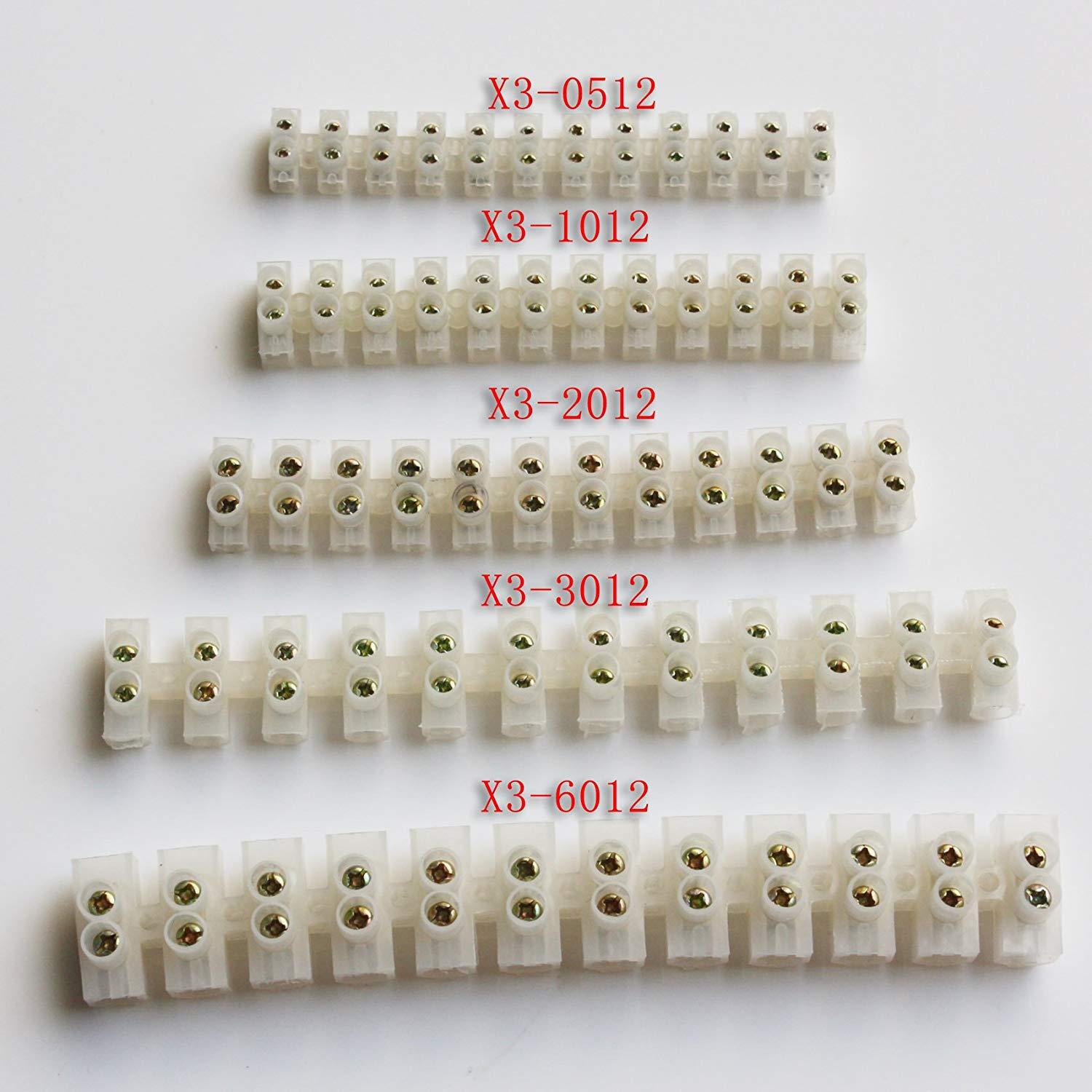 Cầu đấu điện X3-2012 20A 12 chân nhựa