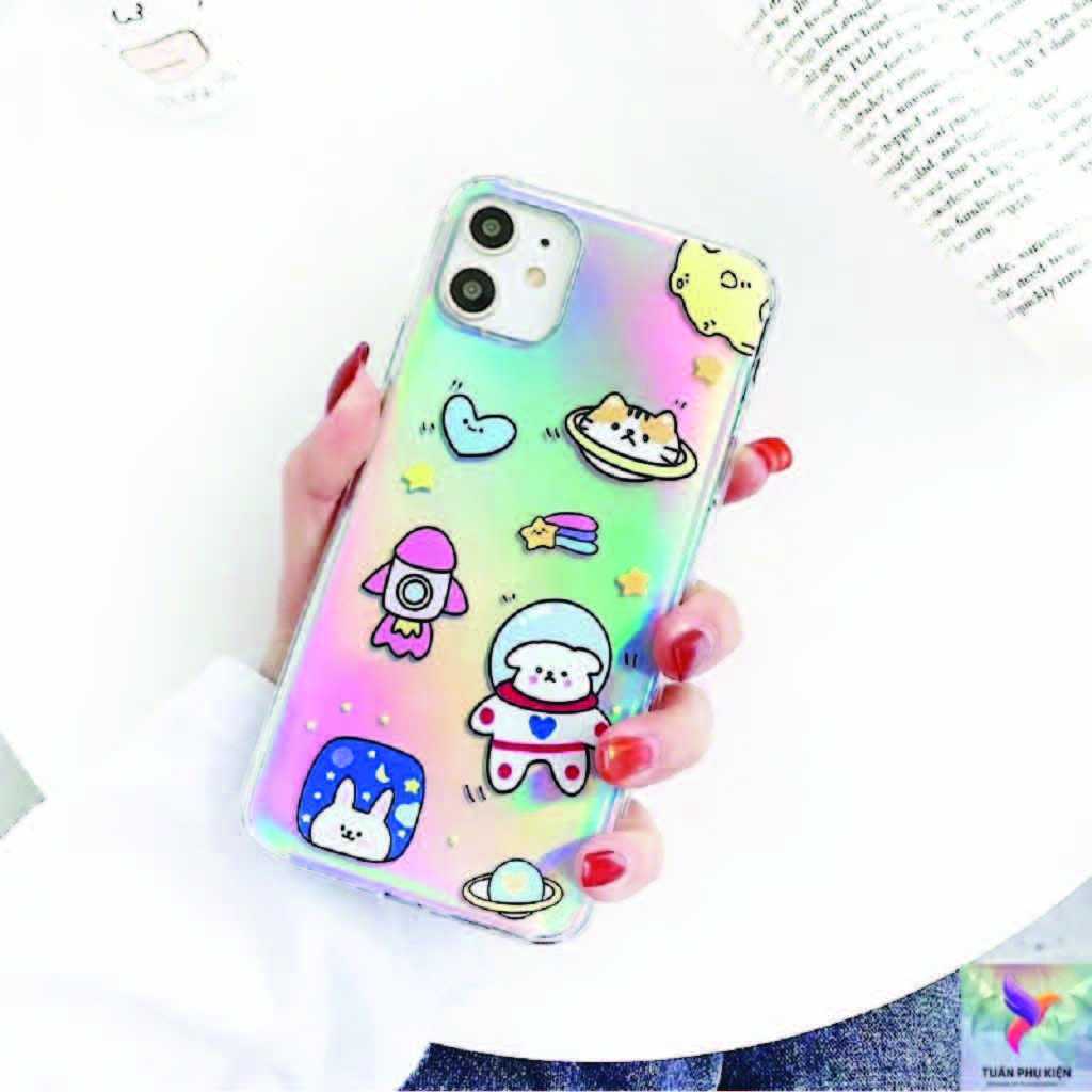 Ốp Lưng Iphone - Ốp Lưng Điện Thoại Iphone Hành Tinh Phản Quang - Full Các Dòng Iphone