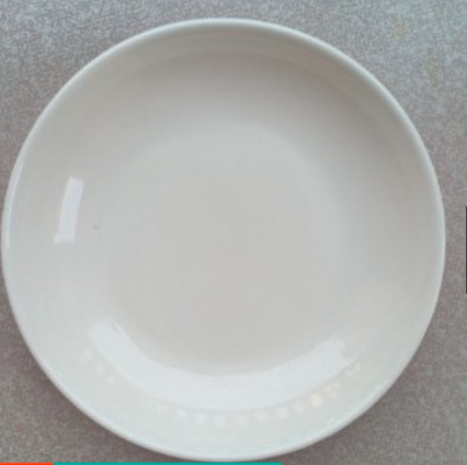 Set 5 Dĩa sứ sâu trắng 17.5cm
