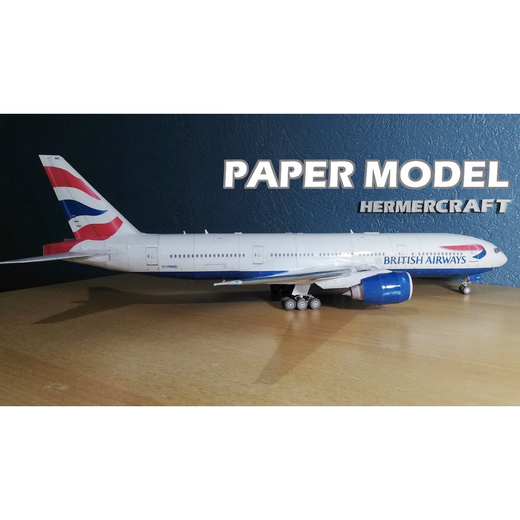 Mô hình giấy máy bay Boeing 747-400