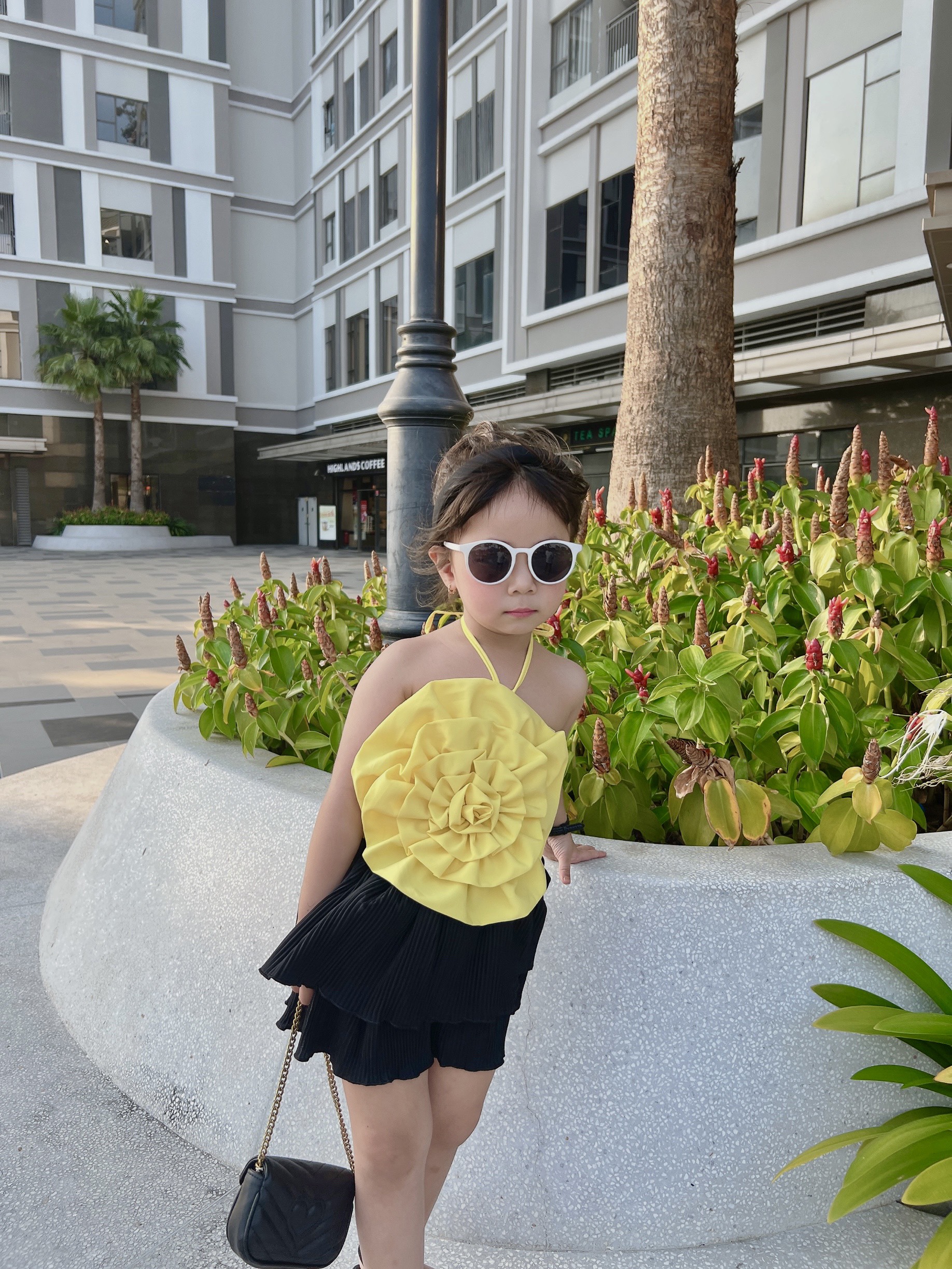 Set Áo Dây Chân Váy Lụa 2 Tầng Cho Bé Thời Trang