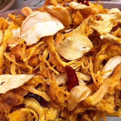 500gr Khô gà bơ tỏi nhà làm
