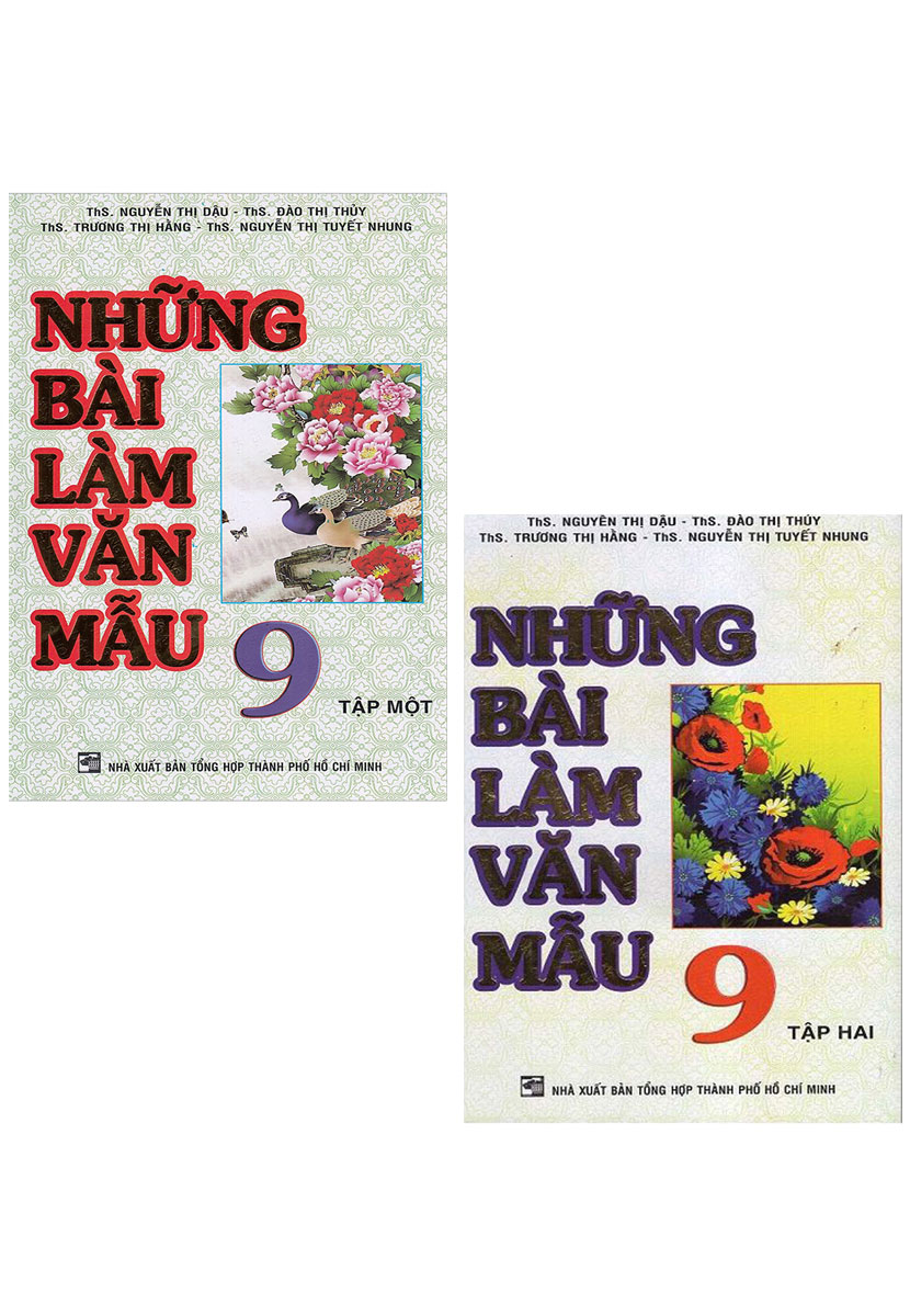Combo những bài làm văn mẫu lớp 9 - tập 1 + tập 2