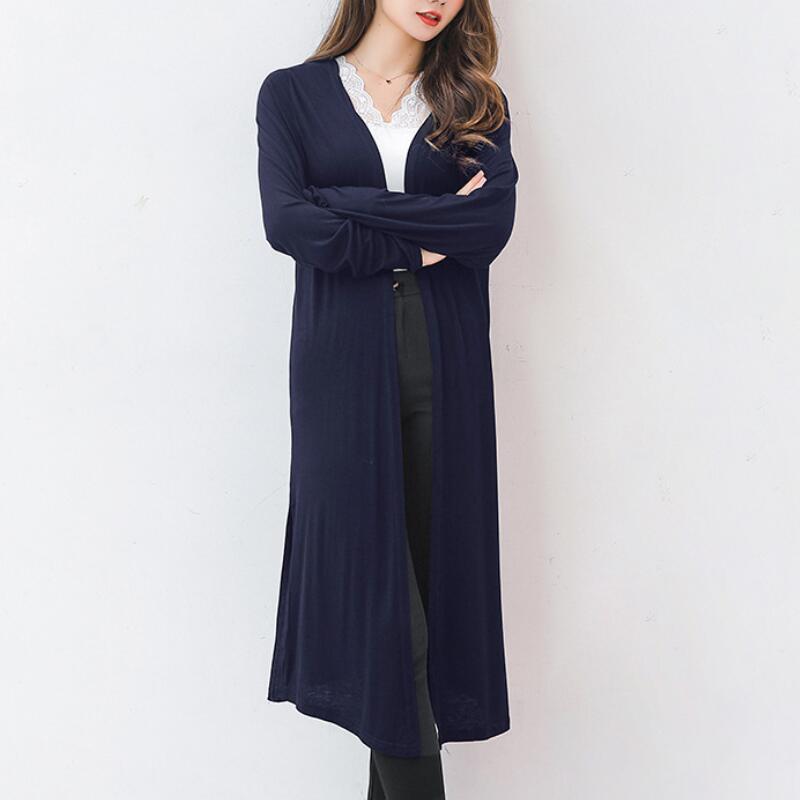 Áo khoác len cardigan form dài thời trang