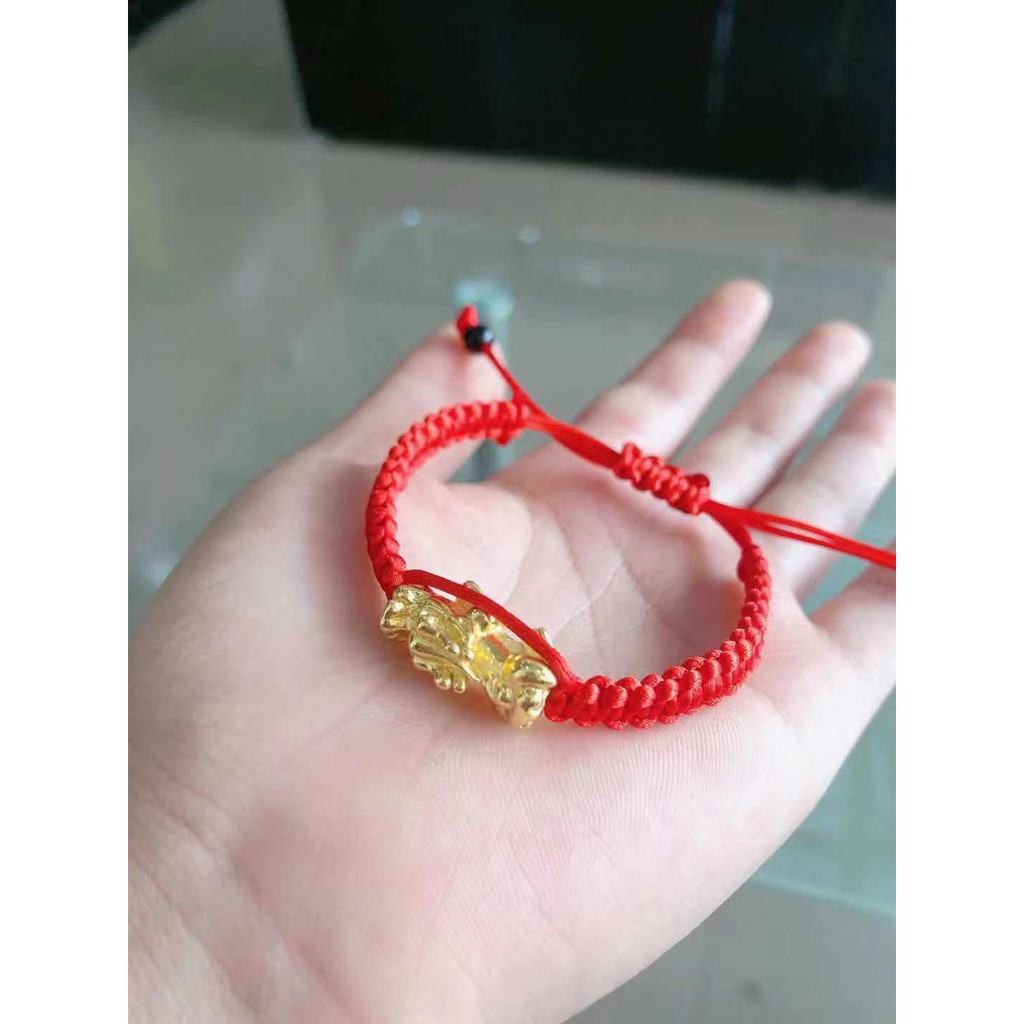 Vòng tay thắt bím chỉ đỏ tì hưu